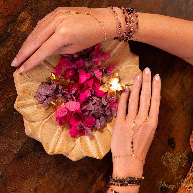 photo rose kafe bijoux bracelets fleur shangrila resultat