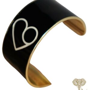 jonc bangle up coeur noir shangrila carry seul