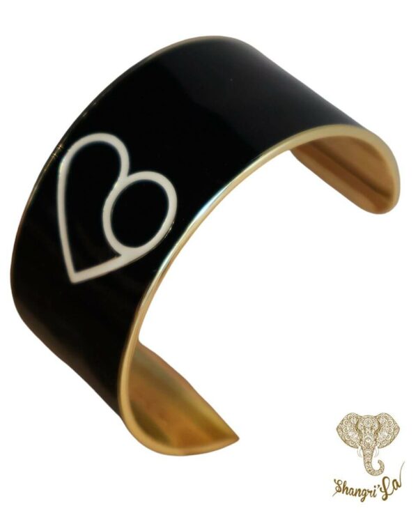 jonc bangle up coeur noir shangrila carry seul